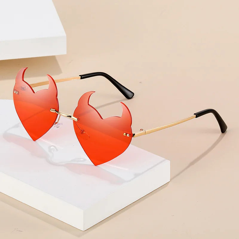Edgy Devil Ear Heart Shades